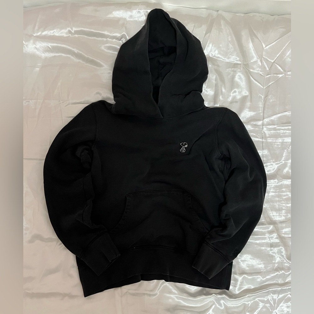 Uniqlo Kaws x Snoopy Black Embroidered Hoodie
